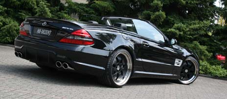 Abgassystem eines Mercedes SL 63 AMG