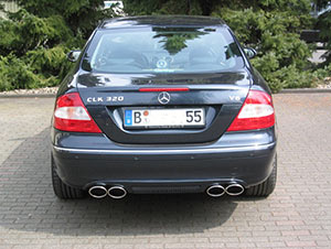 Heckblende Mercedes CLK-Klasse